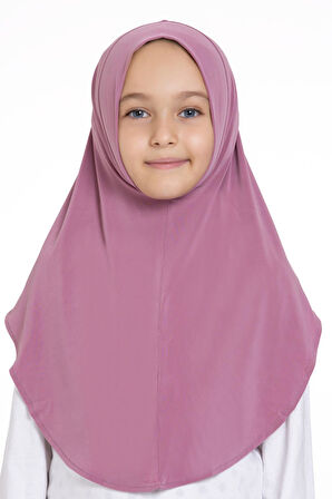 Gül Kurusu Pratik Hazır Geçmeli Genç Tesettür Bone Sandy Düz Hijab 2312_18