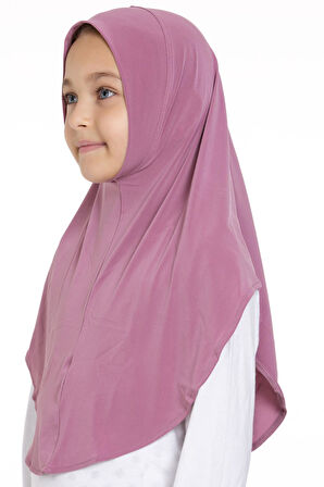 Gül Kurusu Pratik Hazır Geçmeli Genç Tesettür Bone Sandy Düz Hijab 2312_18