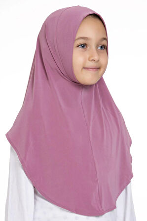 Gül Kurusu Pratik Hazır Geçmeli Genç Tesettür Bone Sandy Düz Hijab 2312_18