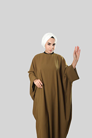Krem Drapeli Salaş Tesettür Bone Sandy Büzgülü 2315_40