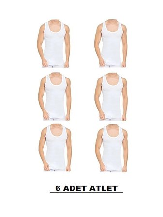 6'li Paket Erkek Iç Çamaşır Atlet Seti