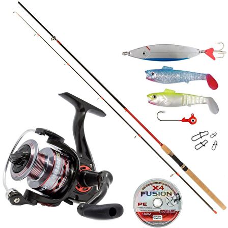 Remixon Red Zoom Karbon 2.10 mt Mirage Spin Olta Takımı Kırmızı