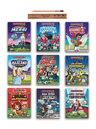 Eğlenceli Bilgi Spor Dört Büyükler Futbolun Ustaları Full Set - 9 Kitap