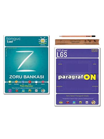 Tonguç Akademi 5. Sınıf Zoru Bankası Tüm Dersler - Paragrafon Set 2 Kitap