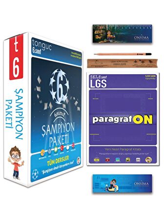 6. Sınıf Şampiyon Paketi Tüm Dersler - Paragrafon Set 7 Kitap