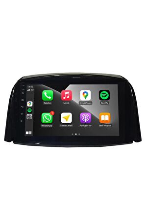 Renault Koleos Android Carplay Multimedya 2009-2016 4GB RAM - 64Gb Hafıza - 8 Çekirdek