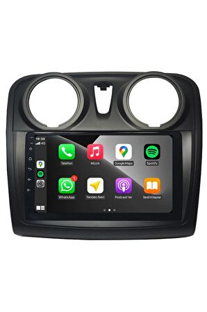 Dacia Lodgy Android Carplay Multimedya 2013-2021 4GB RAM + 64Gb Hafıza + 8 Çekirdek