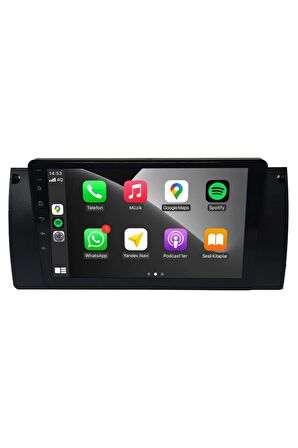 Bmw E39 Android Carplay Multimedya 1995-2003 4GB RAM + 64Gb Hafıza + 8 Çekirdek