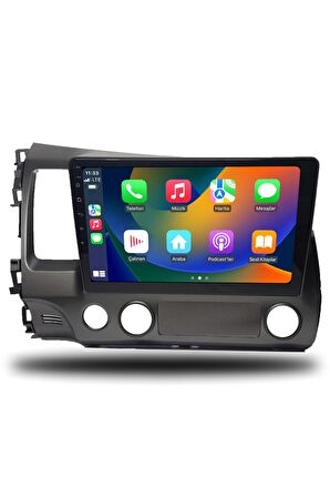 Honda Civic FD6 Android Carplay Multimedya 2007-2011 4GB RAM + 64Gb Hafıza + 8 Çekirdek