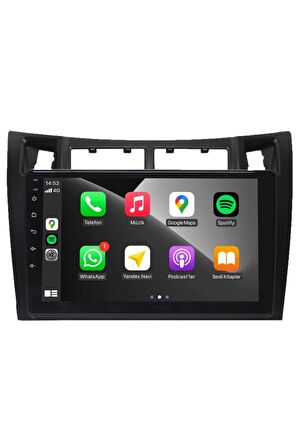 Toyota Yaris Android Carplay Multimedya 2007-2011 4GB RAM + 64Gb Hafıza + 8 Çekirdek