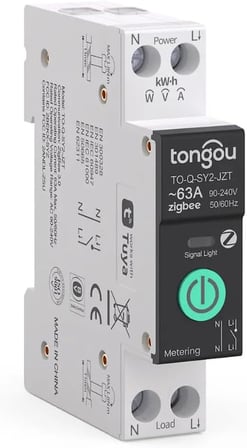 Zigbee 63 Amper Akıllı Sigorta (Tuya, Smart Life, Zigbee2MQTT Uyumlu)