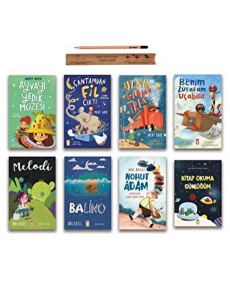 Timaş Çocuk Ayvayı Yedik Müzesi - Çantamdan Fil Çıktı - Melodi - Balino - Nohut Adam Set 8 Kitap