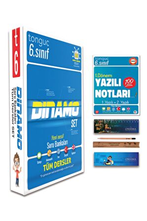 6. Sınıf Dinamo Soru Bankası Tüm Dersler - 1. Dönem Yazılı Notları Set 6 Kitap