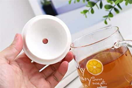 Cam Pipetli Kupa  Turuncu 420 ML