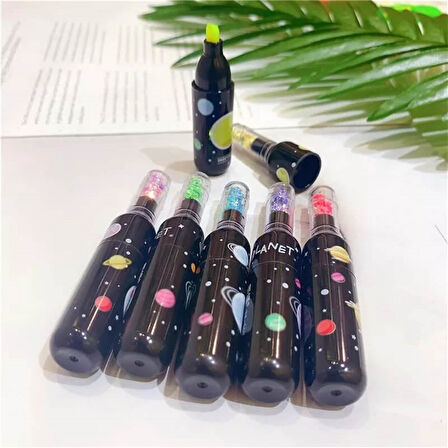 Galaxy 6'lı Keçeli Kalem ve Çikolata Kokulu Misgibi Defter set