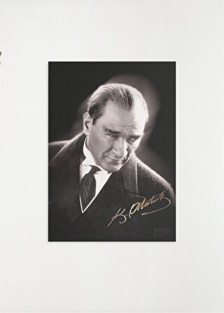 Mustafa Kemal Atatürk Ahşap Retro Vintage Poster 3 lü Set
