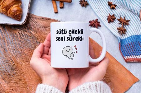 Sütü Çilekli Seni Sürekli Hediye Seti