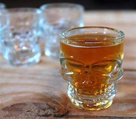 4'lü Kuru Kafa Shot Bardak Seti