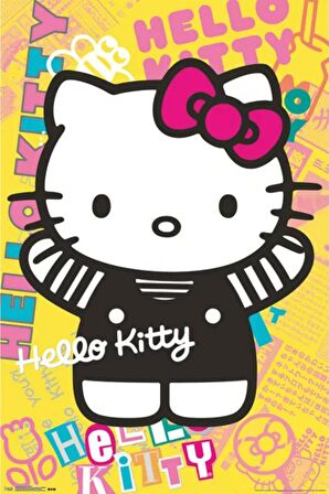 Çocuk Odaları İçin Hello Kitty Tasarımlı Duvar Posteri