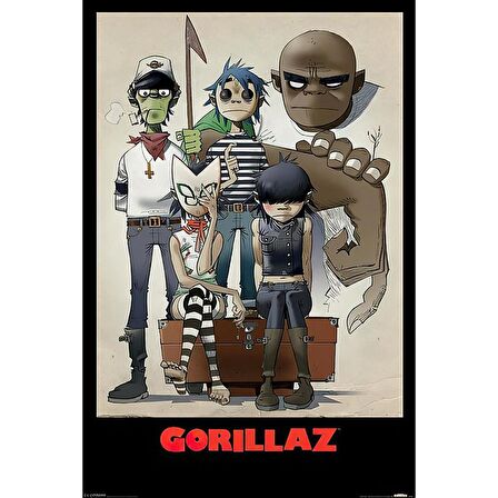 Gorillaz Rock Müzik Duvar Posteri - Çerçevesiz