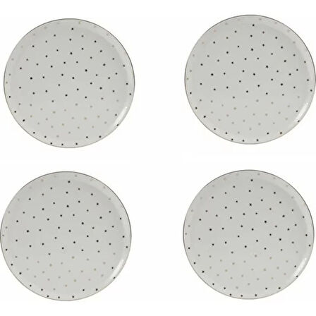 Porland Forest Yaldızlı Servis Tabağı 28cm 4'lü
