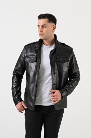 Erkek Siyah Hakiki Deri