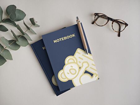 Çizgisiz Not Defteri Koala Memoji Serisi 64 Sayfa A-5 (15x21)