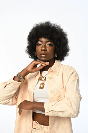 KADIN DESENLİ GÖMLEK CEKET