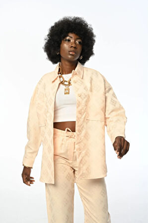 KADIN DESENLİ GÖMLEK CEKET