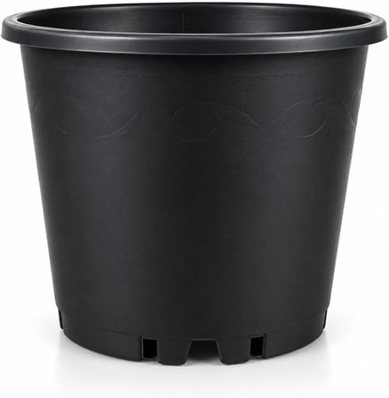 3L Üretim Saksısı — Ø16 Siyah Plastik Saksı — Fidan, Çiçek, Yetiştirme Kabı