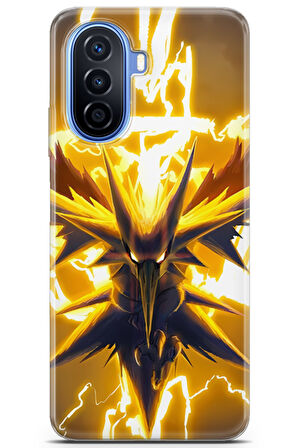 Huawei Nova Y70 uyumlu Pokemon 24 Fit Baskılı Zapdos Pokemon