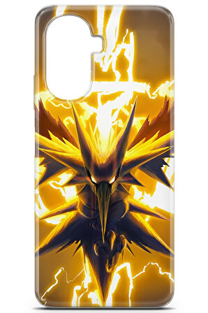 Huawei Nova Y70 uyumlu Pokemon 24 Fit Baskılı Zapdos Pokemon