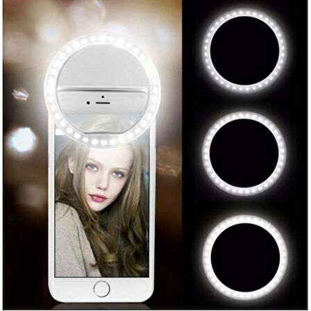 Selfie Işığı Ring Light Led Flash Beauty Light Taşınabilir Ledli