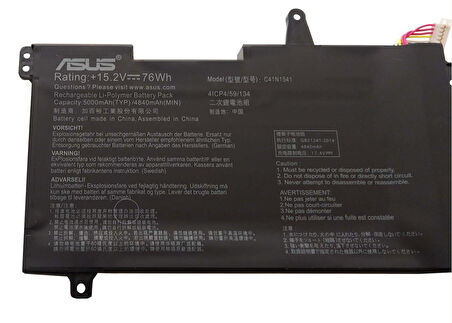 Asus Rog Strix G702VM-GC092T, G702VMGC092T Batarya Pil