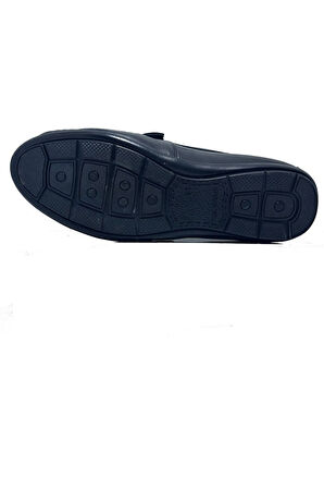 Ayaktarz Golden shoes Siyah Hakiki Deri Günlük Erkek Loafer Ayakkabı