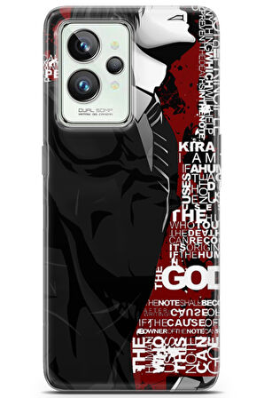 Realme GT 2 Pro uyumlu Manga 10 Baskılı Black Death Note
