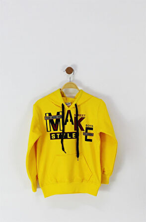 Make Style Baskılı Sweatshirt