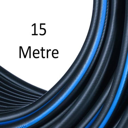 15 METRE Termo Kauçuklu Bahçe Hortumu Dayanıklı 3 Katlı Sağlam Su Sulama Yıkama Hortum 12.5 mm 1/2"
