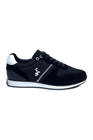 Erkek Günlük Casual Sneaker Ayakkabı Siyah-Beyaz Leona