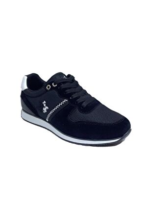 Erkek Günlük Casual Sneaker Ayakkabı Siyah-Beyaz Leona