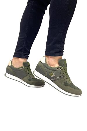 Erkek Günlük Casual Sneaker Ayakkabı Haki Leona