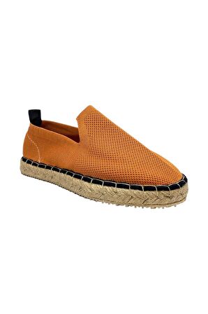 Unisex Turuncu Triko Espadril