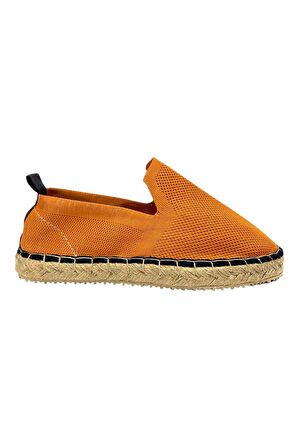 Unisex Turuncu Triko Espadril