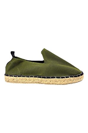 Unisex Haki Triko Espadril