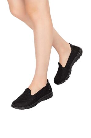 Memory Form Ortopedik Taban Günlük Yürüyüş Ayakkabısı Siyah