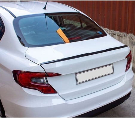 Fiat Egea İle Uyumlu Sedan Bagaj Üstü Piano Black Spoiler