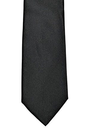 Düz Siyah Ince Kravat