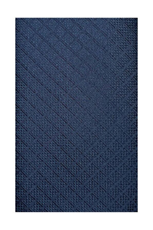 Lacivert Ince Kravat Erkek