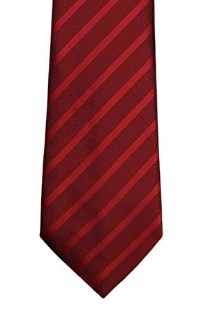 Kırmızı Ince Çizgili Kravat