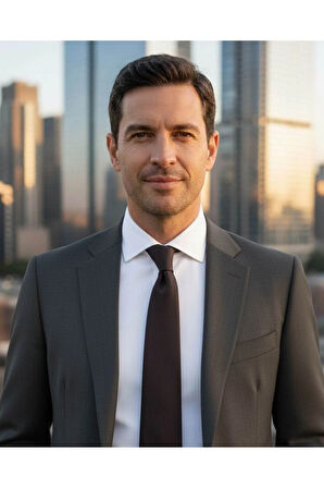 Nokta Desenli 7 Cm Genişliğinde Ince Kahverengi Kravat